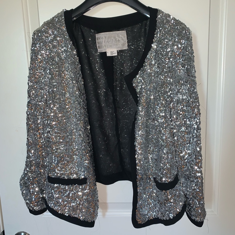 Silver Sequin Jacket